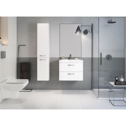 Cersanit S801-149-DSM - Mobile bagno sospeso con lavabo LARA 80x45 cm, bianco