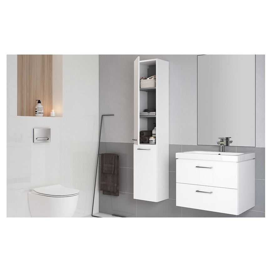 Cersanit S801-149-DSM - Mobile bagno sospeso con lavabo LARA 80x45 cm, bianco