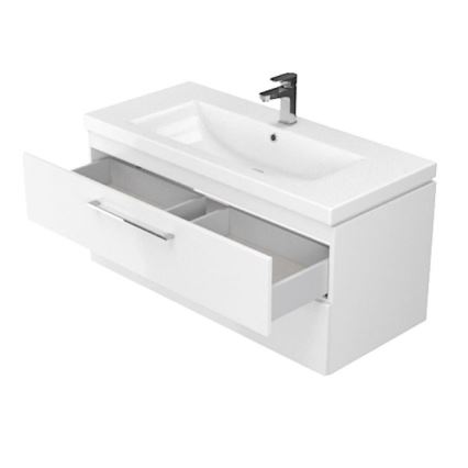 Cersanit S801-149-DSM - Mobile bagno sospeso con lavabo LARA 80x45 cm, bianco