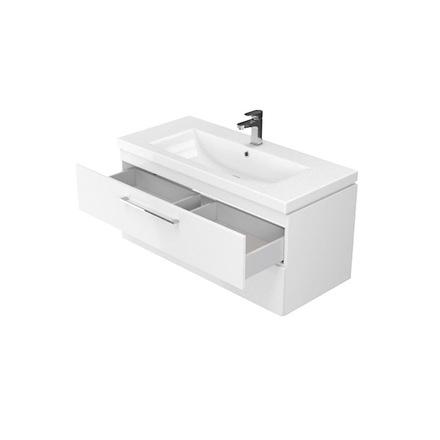 Cersanit S801-149-DSM - Mobile bagno sospeso con lavabo LARA 80x45 cm, bianco