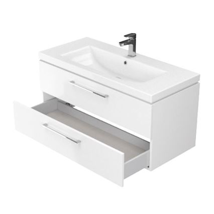 Cersanit S801-149-DSM - Mobile bagno sospeso con lavabo LARA 80x45 cm, bianco