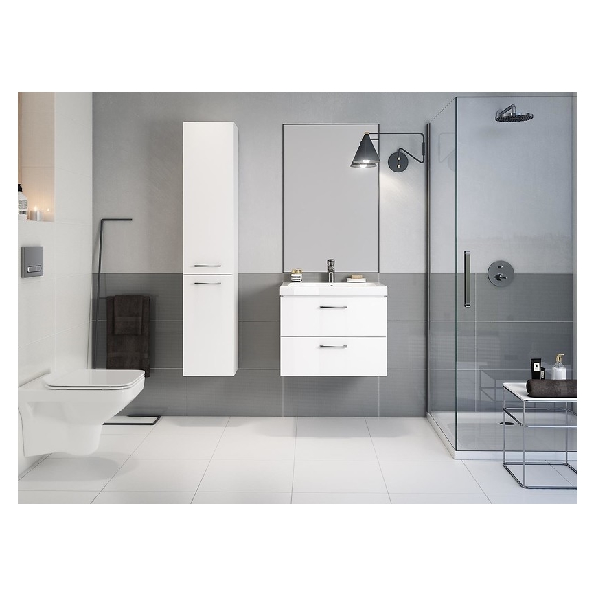 Cersanit S801-149-DSM - Mobile da bagno sospeso con lavabo LARA 80x46x45 cm bianco