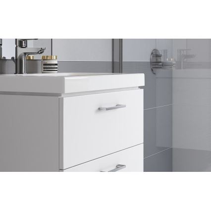 Cersanit S801-149-DSM - Mobile da bagno sospeso con lavabo LARA 80x46x45 cm bianco