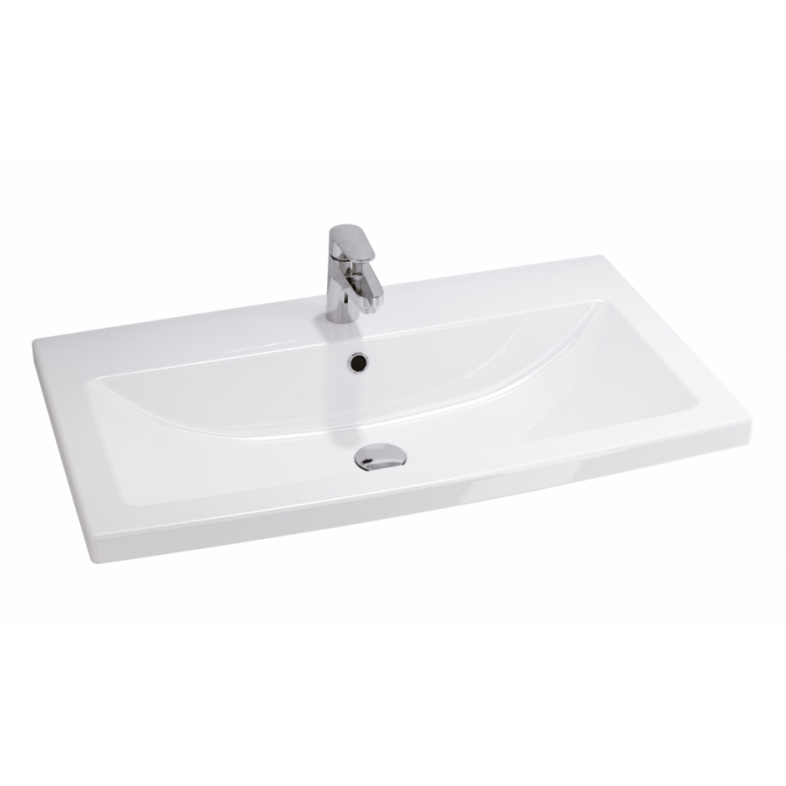 Cersanit S801-149-DSM - Mobile da bagno sospeso con lavabo LARA 80x46x45 cm bianco