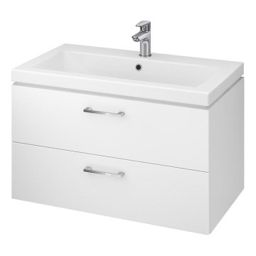 Cersanit S801-149-DSM - Mobile da bagno sospeso con lavabo LARA 80x46x45 cm bianco