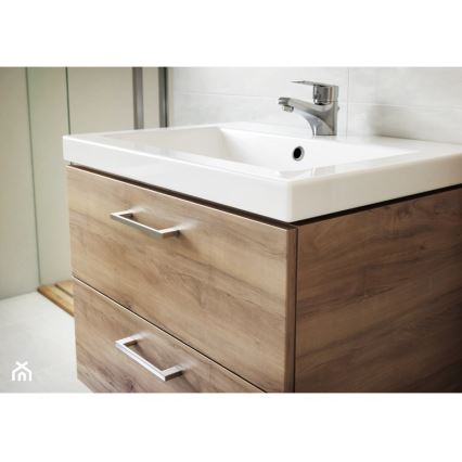 Cersanit S801-153-DSM - Mobile bagno sospeso con lavabo LARA COMO 46x50 cm noce