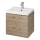 Cersanit S801-153-DSM - Mobile da bagno sospeso con lavabo LARA COMO 50x40 cm, finitura noce
