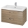 Cersanit S801-154-DSM - Mobile da bagno sospeso con lavabo LARA 80x46x45 cm noce
