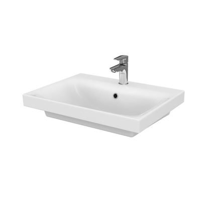 Cersanit S801-223-DSM - Mobile bagno sospeso con lavabo MEDDIE 62x60 cm bianco lucido