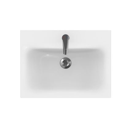 Cersanit S801-223-DSM - Mobile bagno sospeso con lavabo MEDDIE 62x60 cm bianco lucido