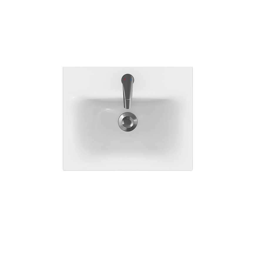 Cersanit S801-230-DSM - Mobile da bagno pensile con lavandino MEDDIE 62x50 cm bianco