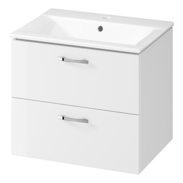 Cersanit S801-309-DSM - Mobile da bagno sospeso con lavabo NIKO 60x50x45 cm bianco