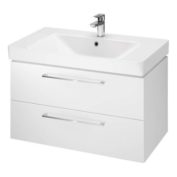 Cersanit S801-338-DSM - Mobile da bagno sospeso con lavabo LARA 80x46x45 cm bianco