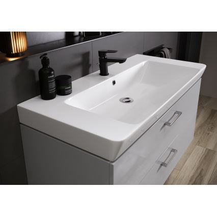 Cersanit S801-338-DSM - Mobile bagno sospeso con lavabo LARA 80 x 45 cm bianco