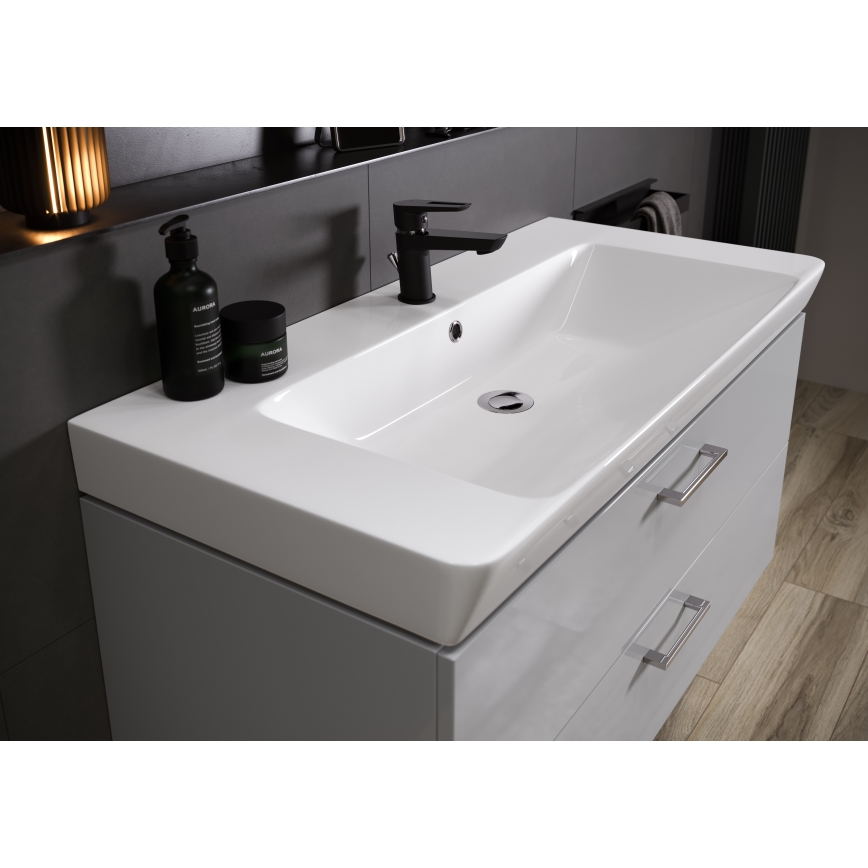 Cersanit S801-338-DSM - Mobile bagno sospeso con lavabo LARA 80 x 45 cm bianco