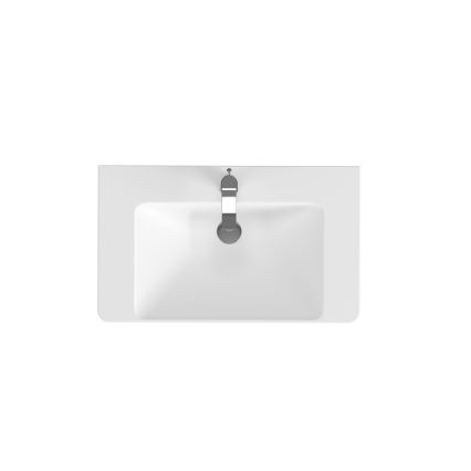 Cersanit S801-338-DSM - Mobile bagno sospeso con lavabo LARA 80 x 45 cm bianco
