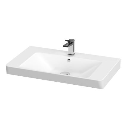 Cersanit S801-338-DSM - Mobile bagno sospeso con lavabo LARA 80 x 45 cm bianco
