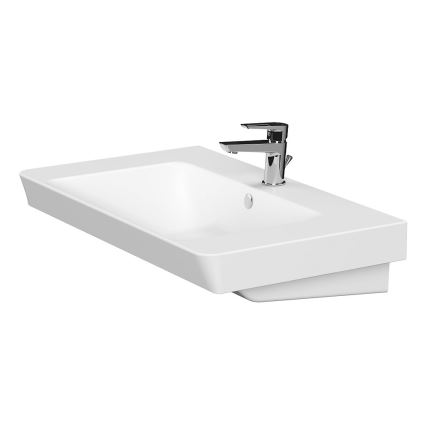 Cersanit S801-338-DSM - Mobile bagno sospeso con lavabo LARA 80 x 45 cm bianco