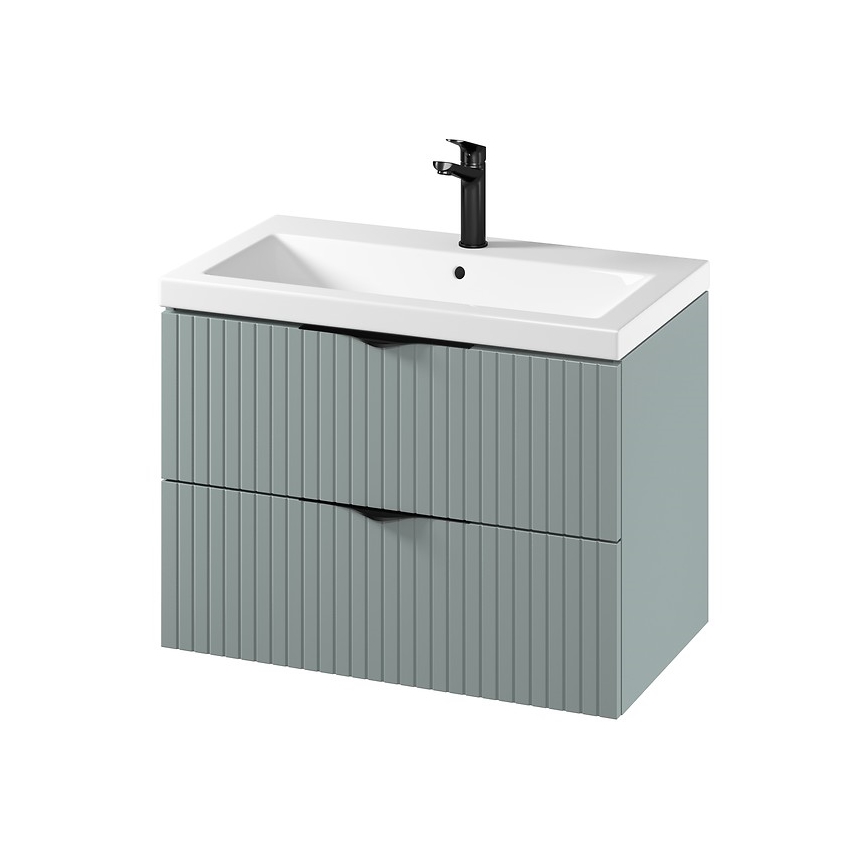 Cersanit S801-540 - Mobile da bagno sospeso con lavabo TIRSO 80x45 cm colore menta