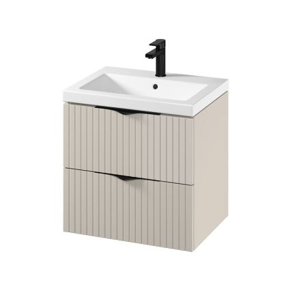 Cersanit S801-541 - Mobile da bagno sospeso con lavabo TIRSO 60x60x45 cm beige
