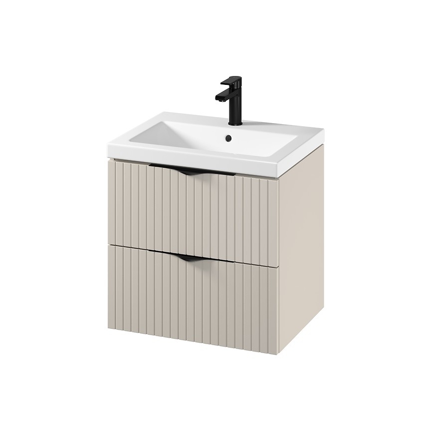 Cersanit S801-541 - Mobile da bagno sospeso con lavabo TIRSO 60x60x45 cm beige