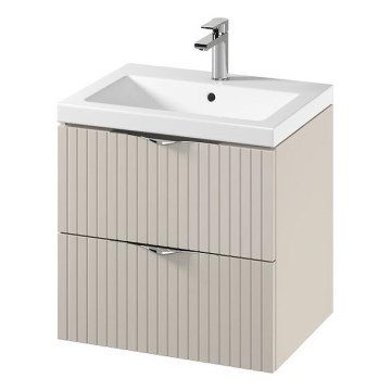 Cersanit S801-541 - Mobile da bagno sospeso con lavabo TIRSO 60x60x45 cm beige