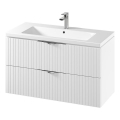 Cersanit S801-542 - Mobile bagno sospeso con lavabo TIRSO 100x60x45 cm bianco