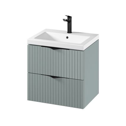 Cersanit S801-544 - Mobile bagno sospeso con lavabo TIRSO 60x60x45 cm verde menta