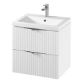 Cersanit S801-545 - Mobile bagno sospeso con lavabo TIRSO 60x45 cm, bianco