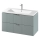 Cersanit S801-546 - Mobile bagno sospeso TIRSO 100x45 cm con lavabo, verde menta