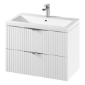 Cersanit S801-547 - Mobile bagno sospeso con lavabo TIRSO 80x45 cm bianco