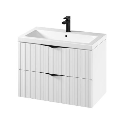 Cersanit S801-547 - Mobile bagno sospeso con lavabo TIRSO 80x45 cm bianco