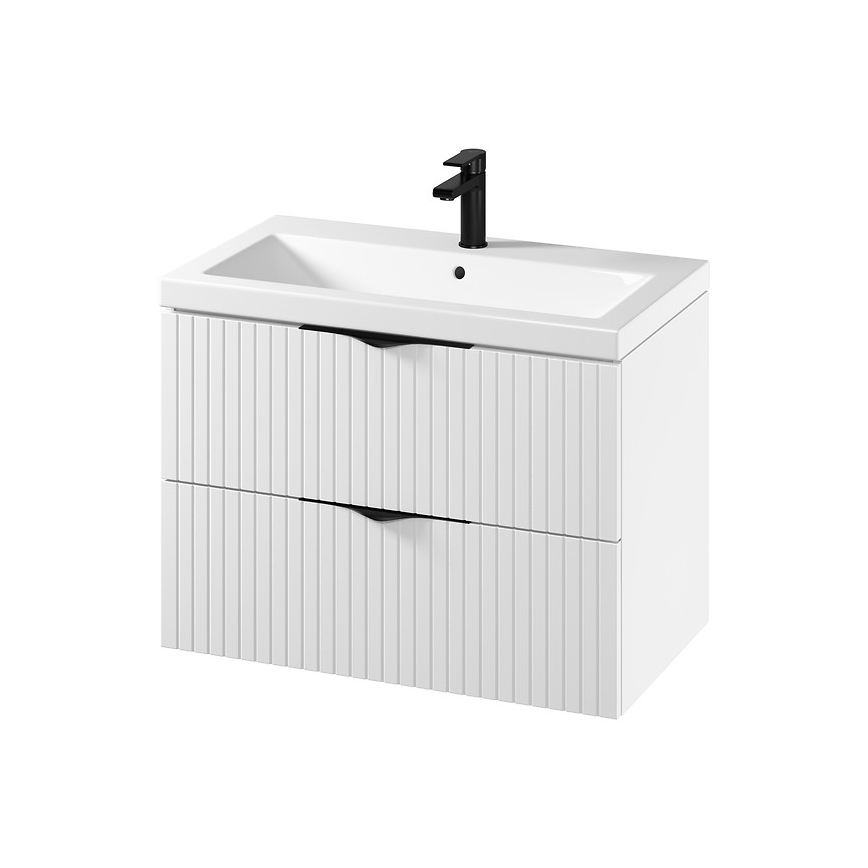 Cersanit S801-547 - Mobile bagno sospeso con lavabo TIRSO 80x45 cm bianco