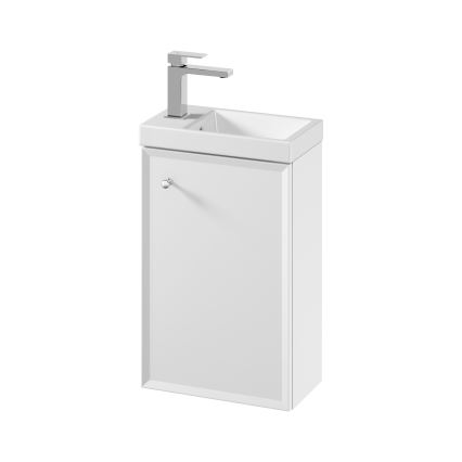 Cersanit S801-568 - Mobile da bagno sospeso con lavabo integrato MILLE 40x22 cm bianco
