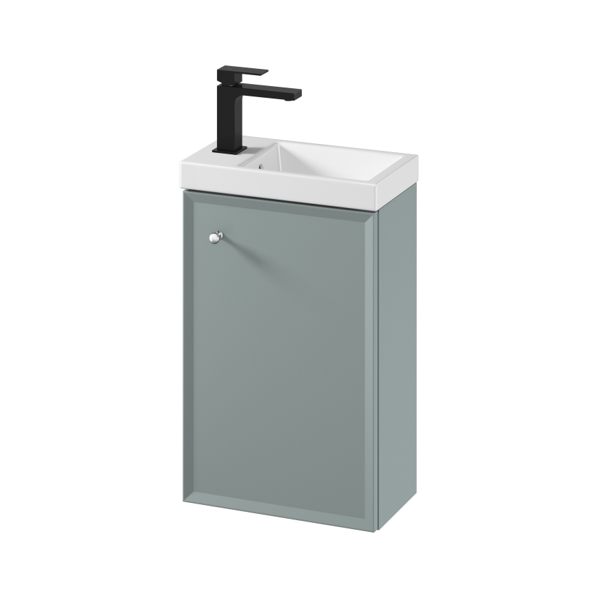 Cersanit S801-570 - Mobile bagno sospeso con lavabo MILLE 40x22 cm colore menta
