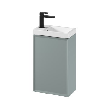 Cersanit S801-570 - Mobile da bagno sospeso con lavabo MILLE 40x62x22 cm verde menta