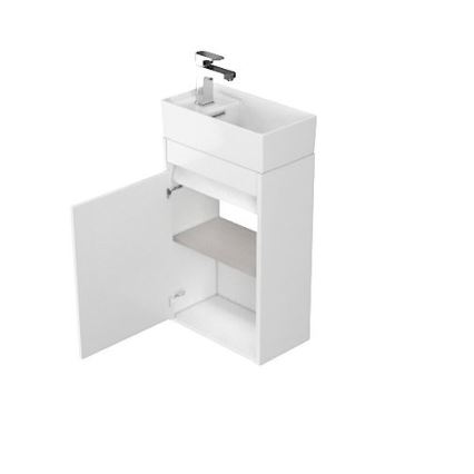 Cersanit S924-001 - Mobile bagno sotto lavabo BARBARA 59,3x39,2 cm bianco lucido