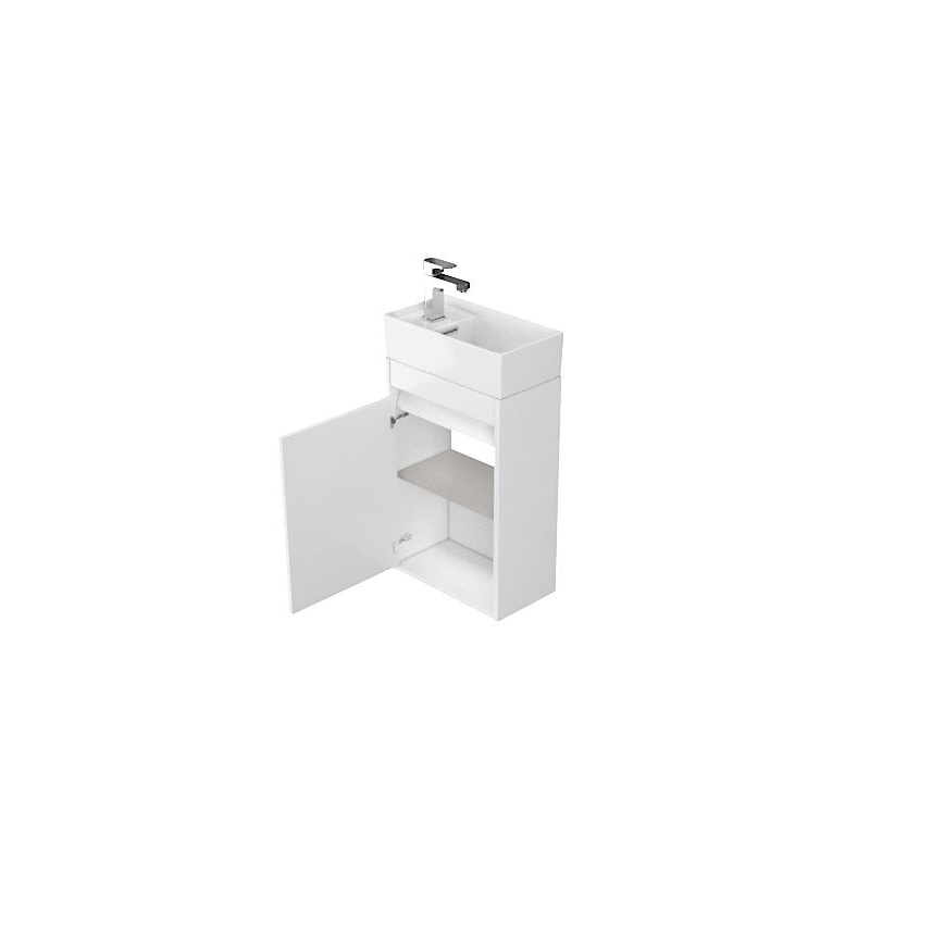 Cersanit S924-001 - Mobile bagno sotto lavabo BARBARA 59,3x39,2 cm bianco lucido