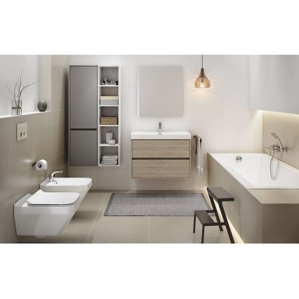 Cersanit S924-008 - Mobile bagno sospeso sotto lavabo CREA 53,3x59,4 cm rovere