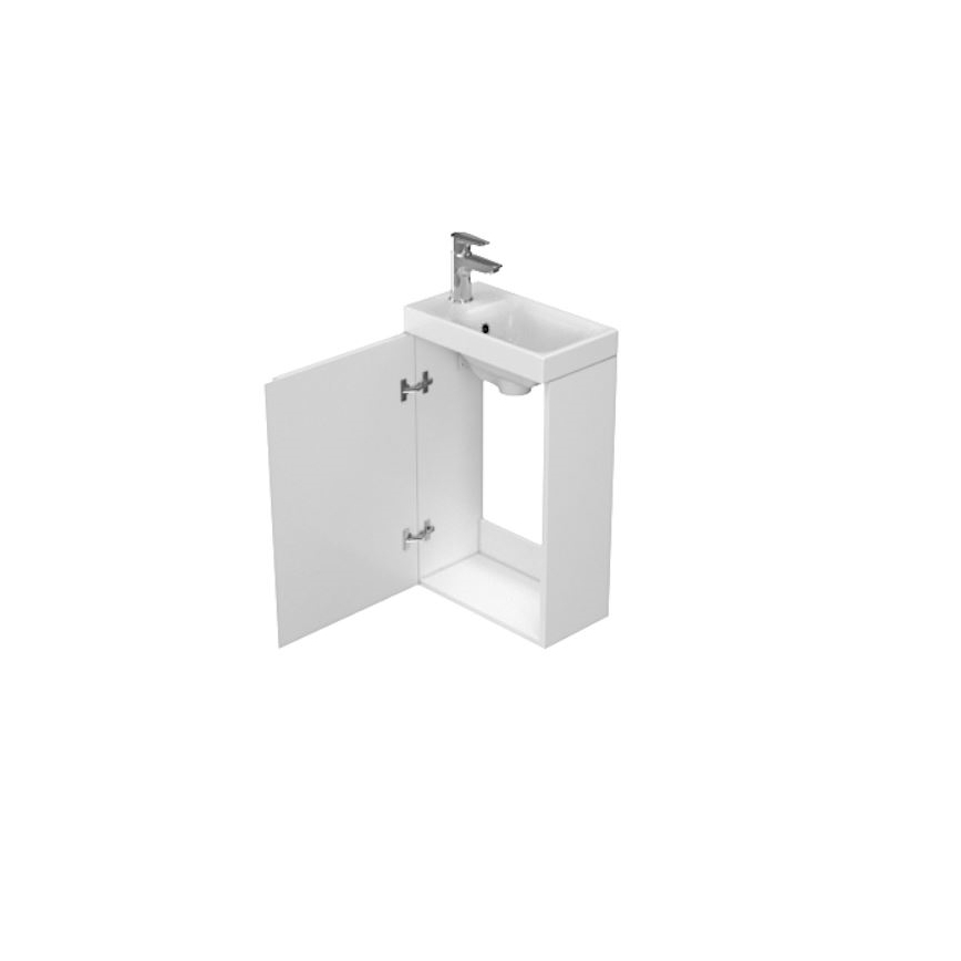 Cersanit S929-014 - Mobile lavabo per bagno MEDDIE 59x39 cm bianco lucido