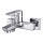 Cersanit S951-006 - Rubinetto vasca da bagno MILLE cromo lucido