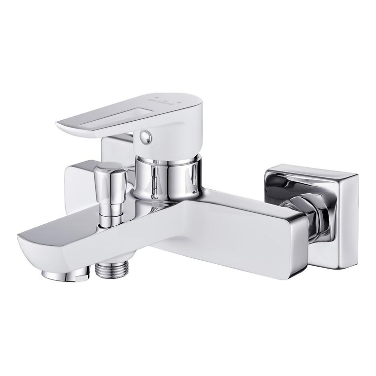 Cersanit S951-008 - Rubinetto vasca da bagno MILLE bianco/cromo lucido