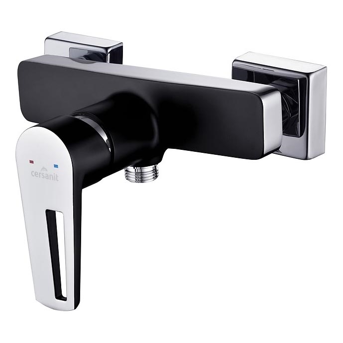 Cersanit S951-034 - Rubinetto doccia MILLE nero/cromo lucido