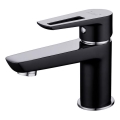 Cersanit S951-048 - Rubinetto del lavandino MILLE 13,4 cm nero + scarico