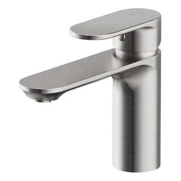 Cersanit S951-334 - Rubinetto del lavandino CREA 14,3 cm nichel