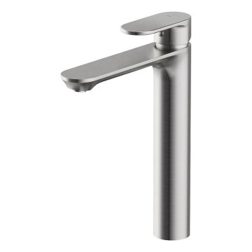 Cersanit S951-335 - Rubinetto del lavandino CREA 27,4 cm nichel