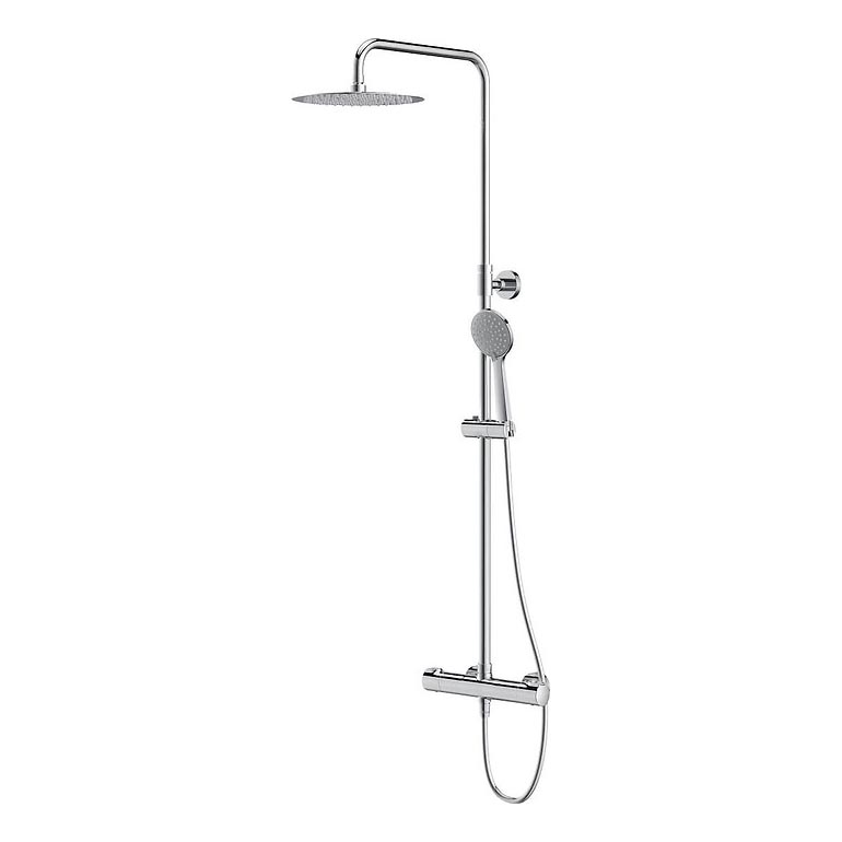 Cersanit S951-340 - Set doccia con miscelatore termostatico CITY cromo lucido