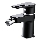 Cersanit S951-349 - Rubinetto del bidet MILLE nero