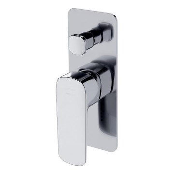 Cersanit S951-374 - Rubinetto doccia per installazione a scomparsa LARGA cromo lucido