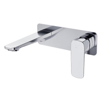 Cersanit S951-386 - Rubinetto per lavabo da incasso LARGA cromo lucido